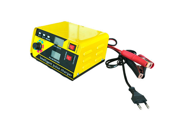 HAS-L-618D মোটর ব্যাটারি চার্জার LED ডিসপ্লে হলুদ রঙ লিথিয়াম ব্যাটারি চার্জার স্মার্ট ব্যাটারি রক্ষণাবেক্ষণকারী